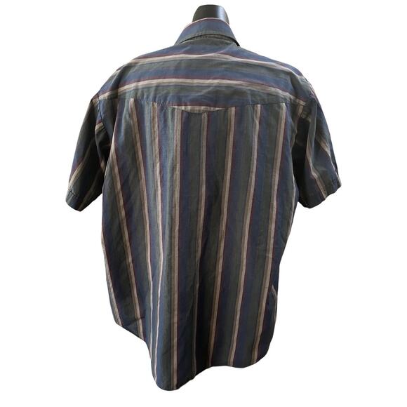 Vintage Ely Plains Western Shirt – XL – Striped Snap Button - Picture 2 of 7
